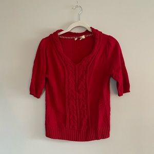 Anthropologie Moth Short-Sleeved Sweater
